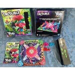 Trolls World Tour Pop O Matic Trouble Board Game (Hasbro 2020)